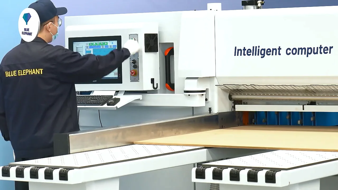 Blue Elephant Cnc Wood Saw Cutting Machine Computer Controlled Table