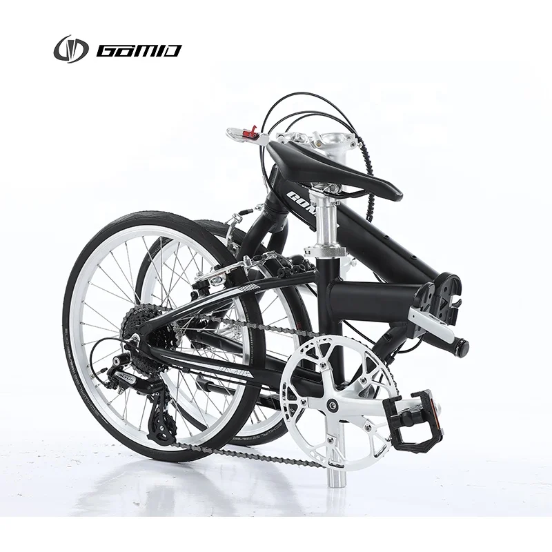 GOMID Aluminium Alloy Folding City Bike V Brake Bicicletas SHIMANO Kit Gear Cycle SCHWALBE Tire Bisiklet Custom Foldable Bicycle