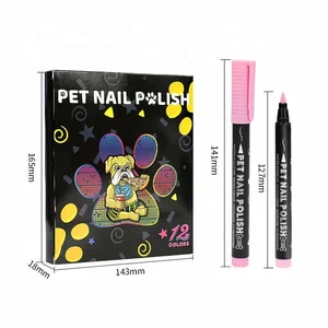 H48 Unique Pet Grooming Set Dog & Cat Nail Art Drawing Pen Supplies for Nail Graffiti Pen Accessorized Dog & Cat Care
