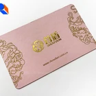 Led wedding invitation card printing rose embossed with rose foil stamping wedding thank you card