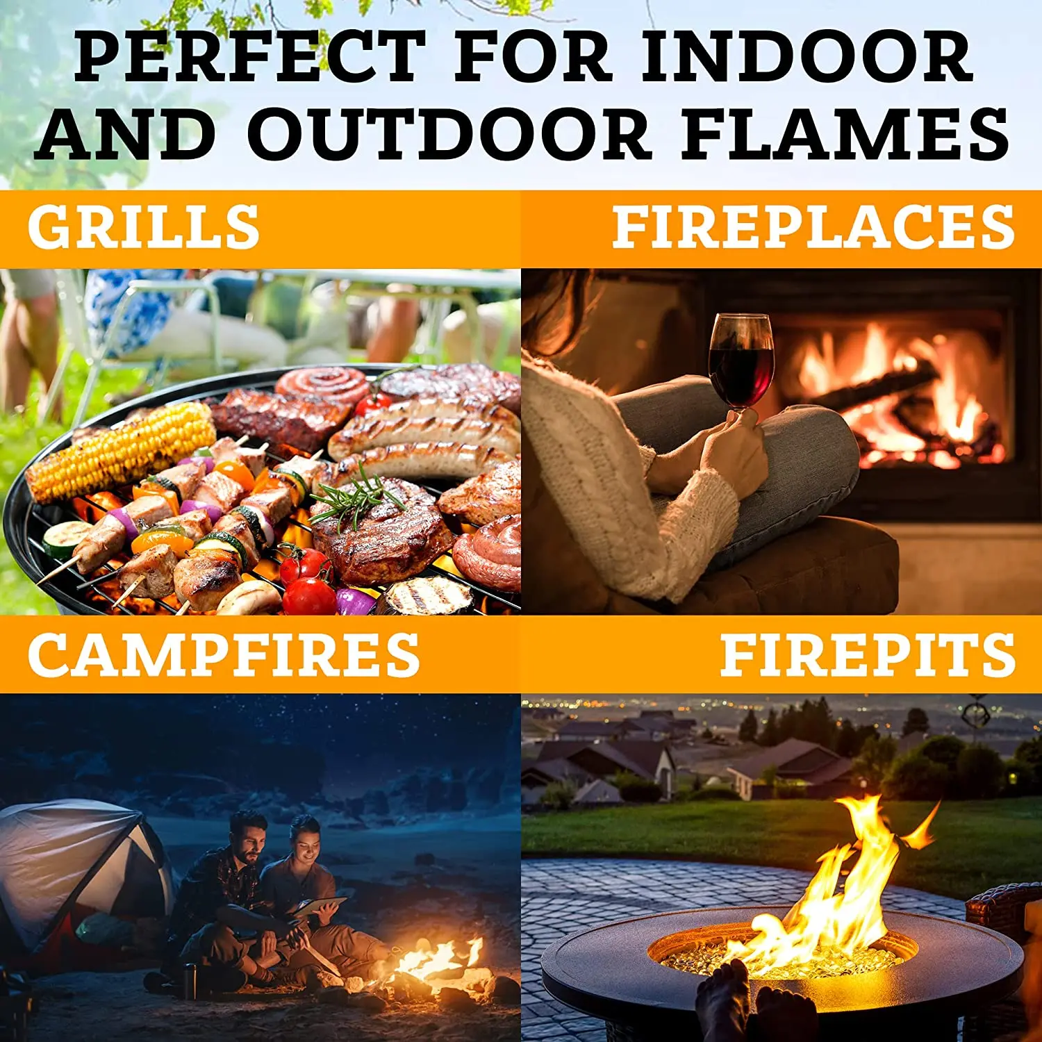 Camping Bbq Fire Starter Grill Fireplace Wood & Pellet Stove Tumbleweed ...