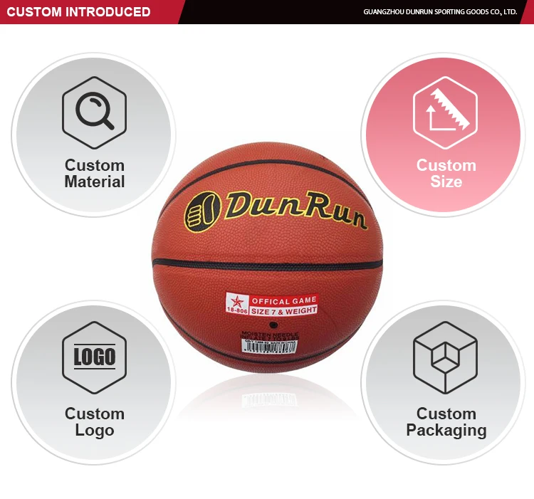Wholesale Factory Custom Logo Rubber Pu Pvc Leather Basketball Standard ...