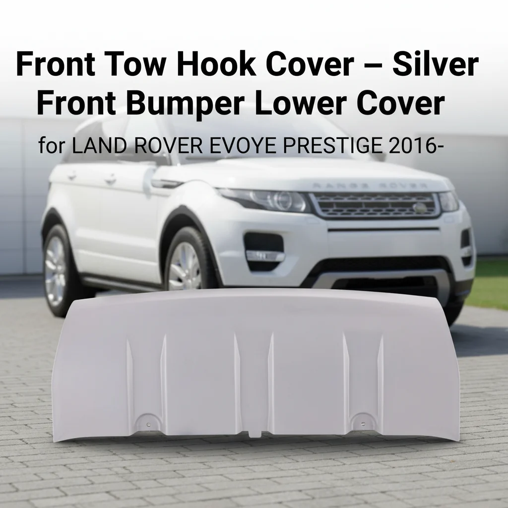 LR079014-D/110345 OEM ODM Front Tow Hook Cover Silver Front Bumper Lower Cover for LAND ROVER EVOQUE PRESTIGE 2016-
