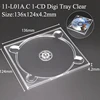 1-CD Digi Tray Clear L01A
