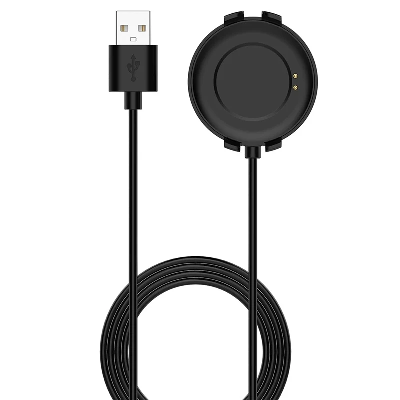Black USB Charger for Ticwatch Pro Reliable Durable