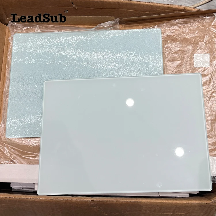 Clear Sublimation Glass Cutting Board Blank Rectangle Round Shape