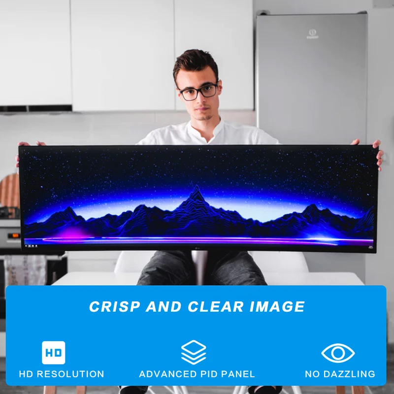 Advertising Panel Touch Screen 1920X720 Monitor Display Type Etalage Scherm Stretched Bar Lcd