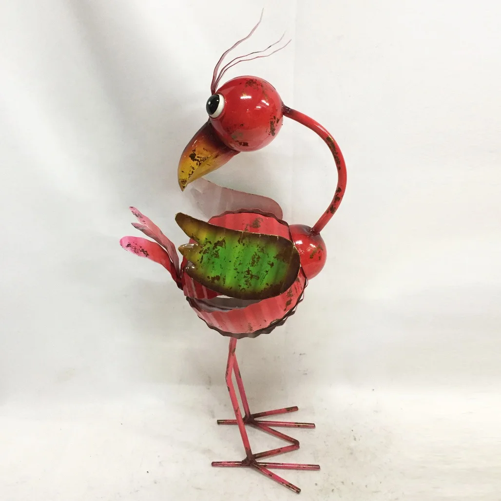 Cartoon-style Metal Bird figurine