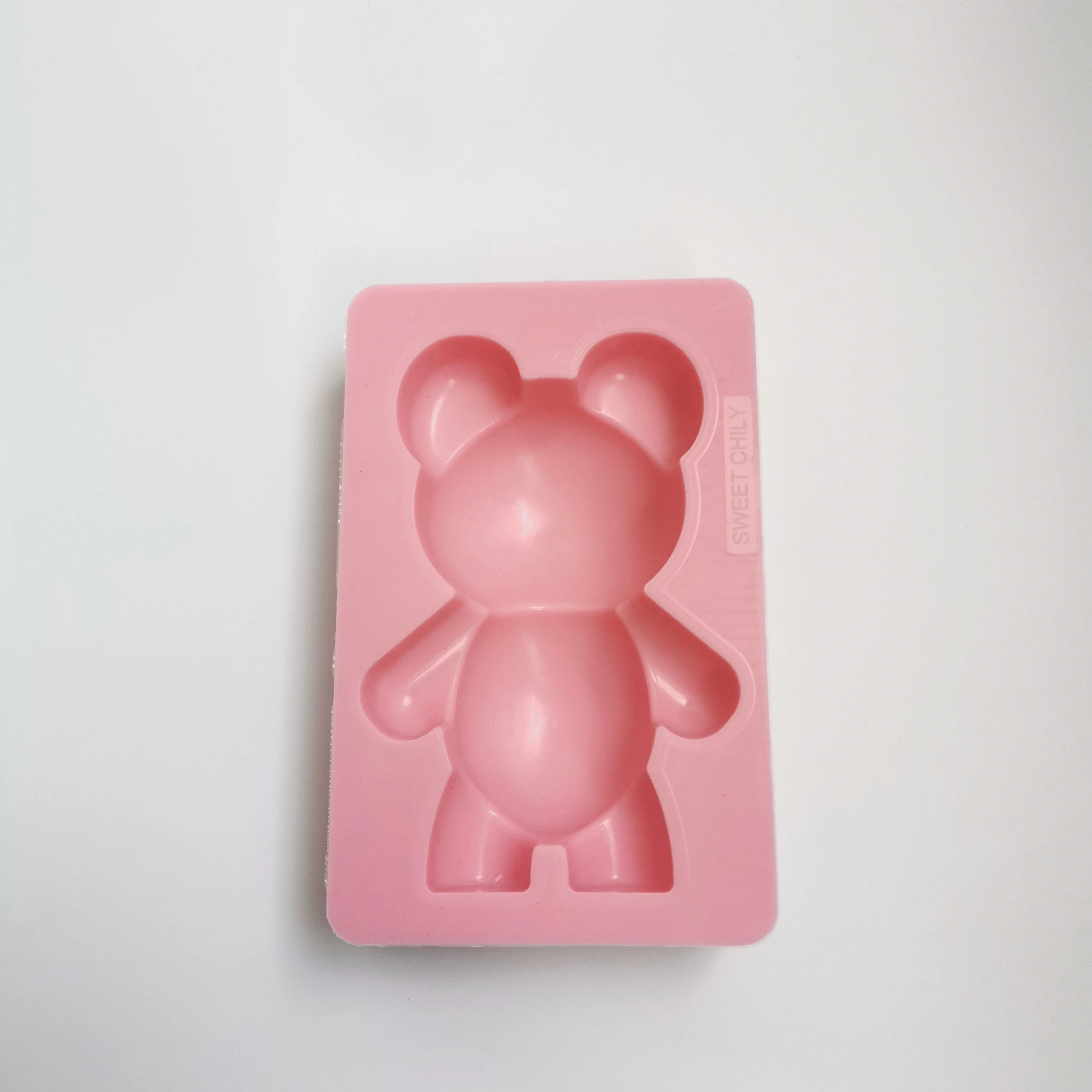 3D Bear Mold Silicone Frozen Cube Mold Craft Soap DIY Chocolate Candy Dough  Mold for Making Coffee Milk Tea Fondant