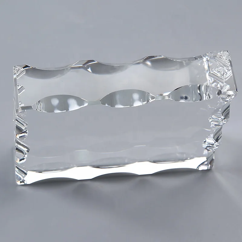 Clear 3D Laser Crystal Block Souvenir Crafts K9 Glass Cube Blank Crystal for Engraving