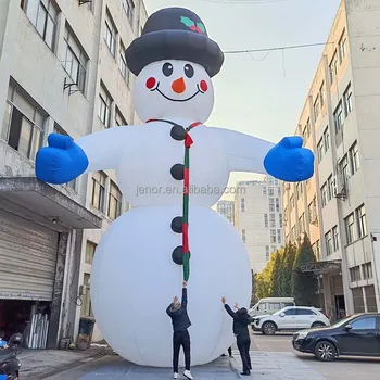 Christmas Decoration Giant Inflatable Snowman Cartoon With Light For ...