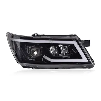 Car Styg Head Lamp for Dodge Journey 2009-2019 Headlight DRL Projector Lens Dynamic LED Turn signal