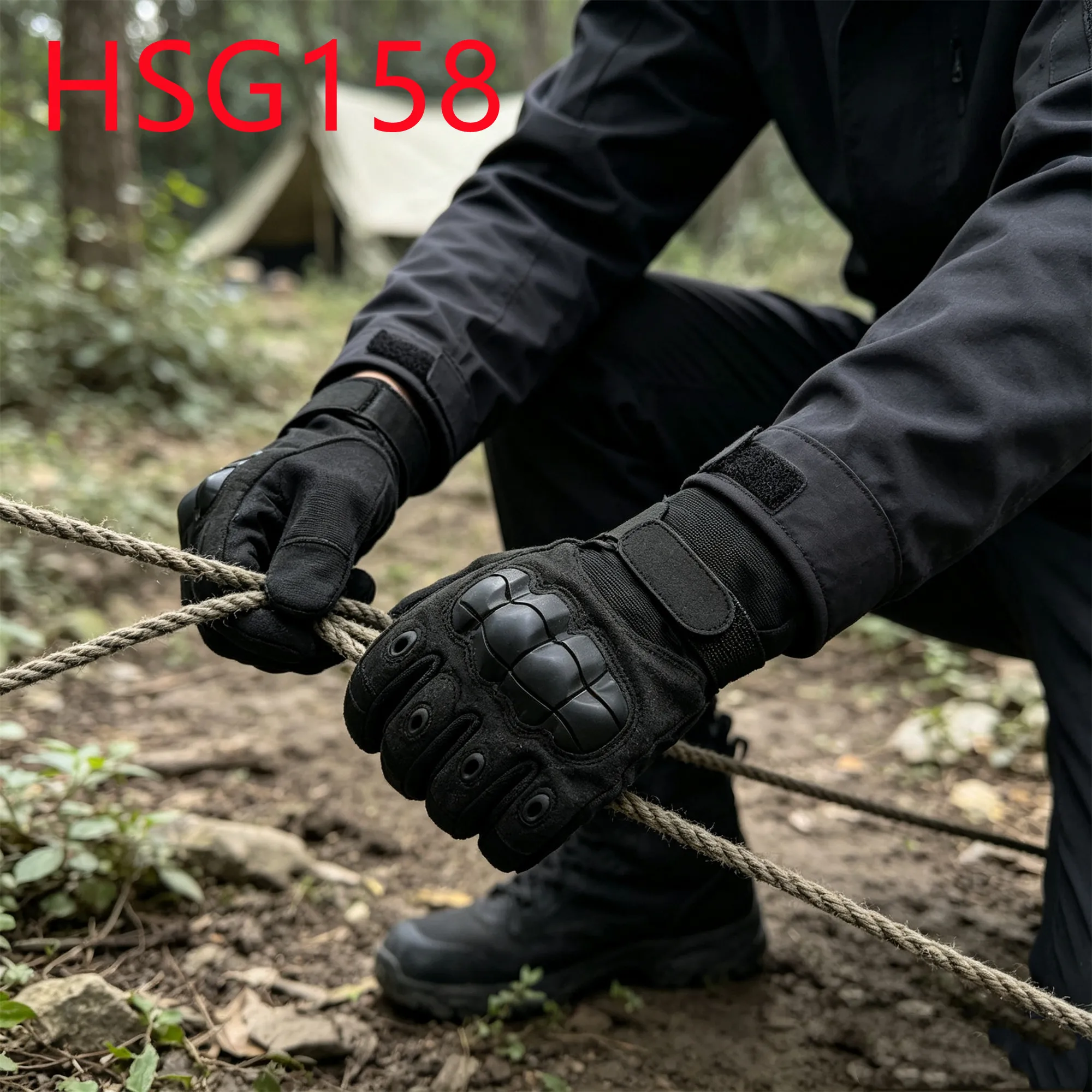 HY,Hard Shell Knuckle Protection Men/women Tactical Gear Gloves Wilderness Survival Training Precision Fit Combat Gloves HSG158