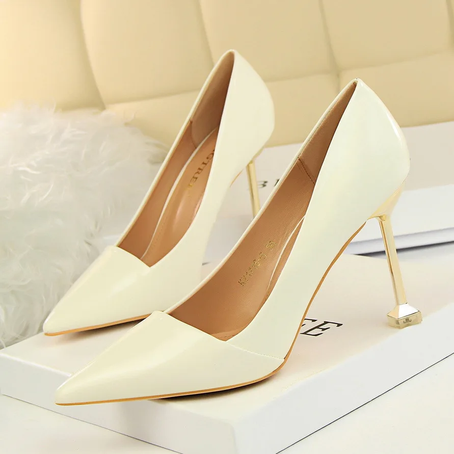 Sencillos Casual Verano Blanco Sandalias De Mujer 2022 Correa Del Tobillo 9  cm Stilettos / Tacones De