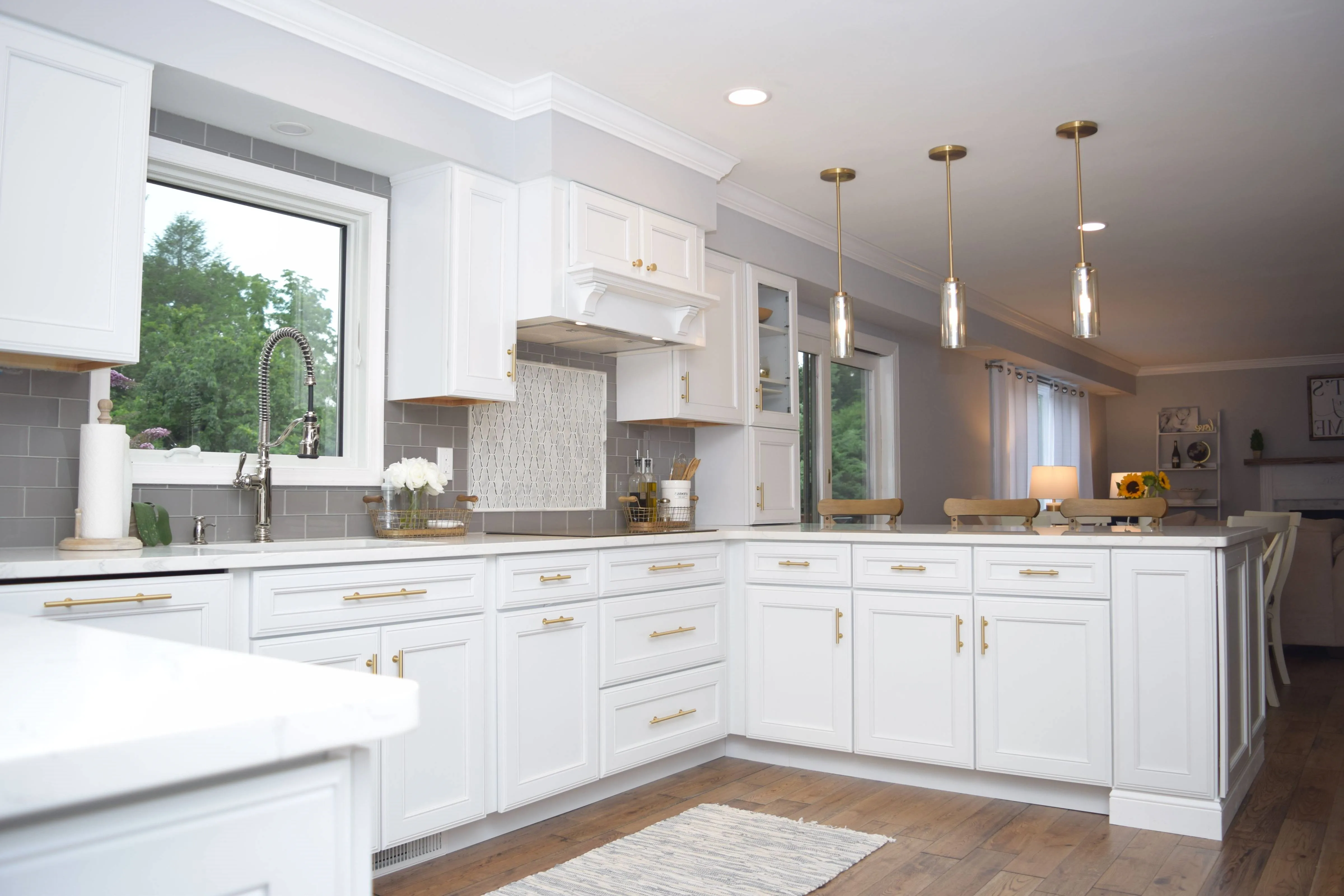 European Style Solid Wood Kitchen Side Panel Kitchen