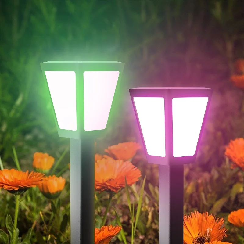 2 Pack Factory Smart Waterproof IP67 LED Garden Bollard Lights For Outdoor Landscape Yard Pathway Garden