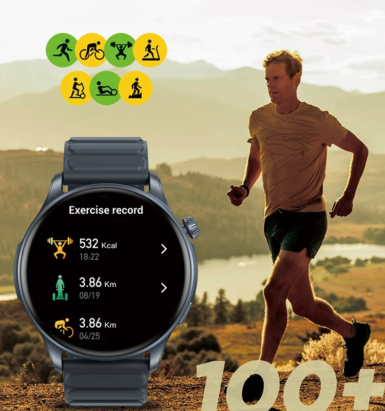 Zeblaze Btalk 3 Pro AMOLED Display Hi-Fi Bluetooth Phone Calls Health and Fitness Tracking Smart Watch