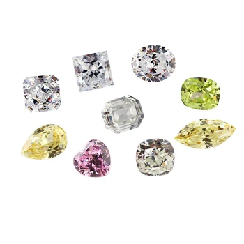 Loose Gemstone Wholesale High Quality Fancy Shape CZ Synthetic Cubic Zirconia Stone for Jewelry Making