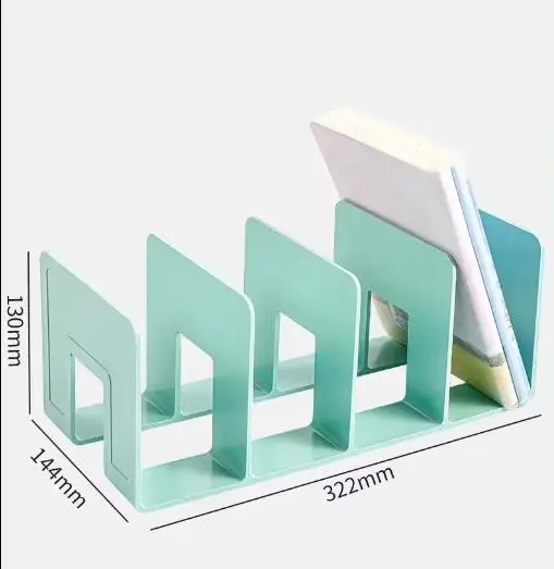 Красочные 4 сетки пластиковый книжный стенд журнал CD-файлы подставки для школьных офисных принадлежностей