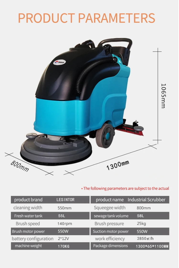Cordless Auto Automatic Floor Scrubber Dryer Floor Scrubbing Machine