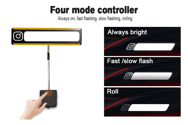 Car Window Interior El Stickers Jdm Auto Deco Glow Panel Electric Light Up Illuminated Led Car