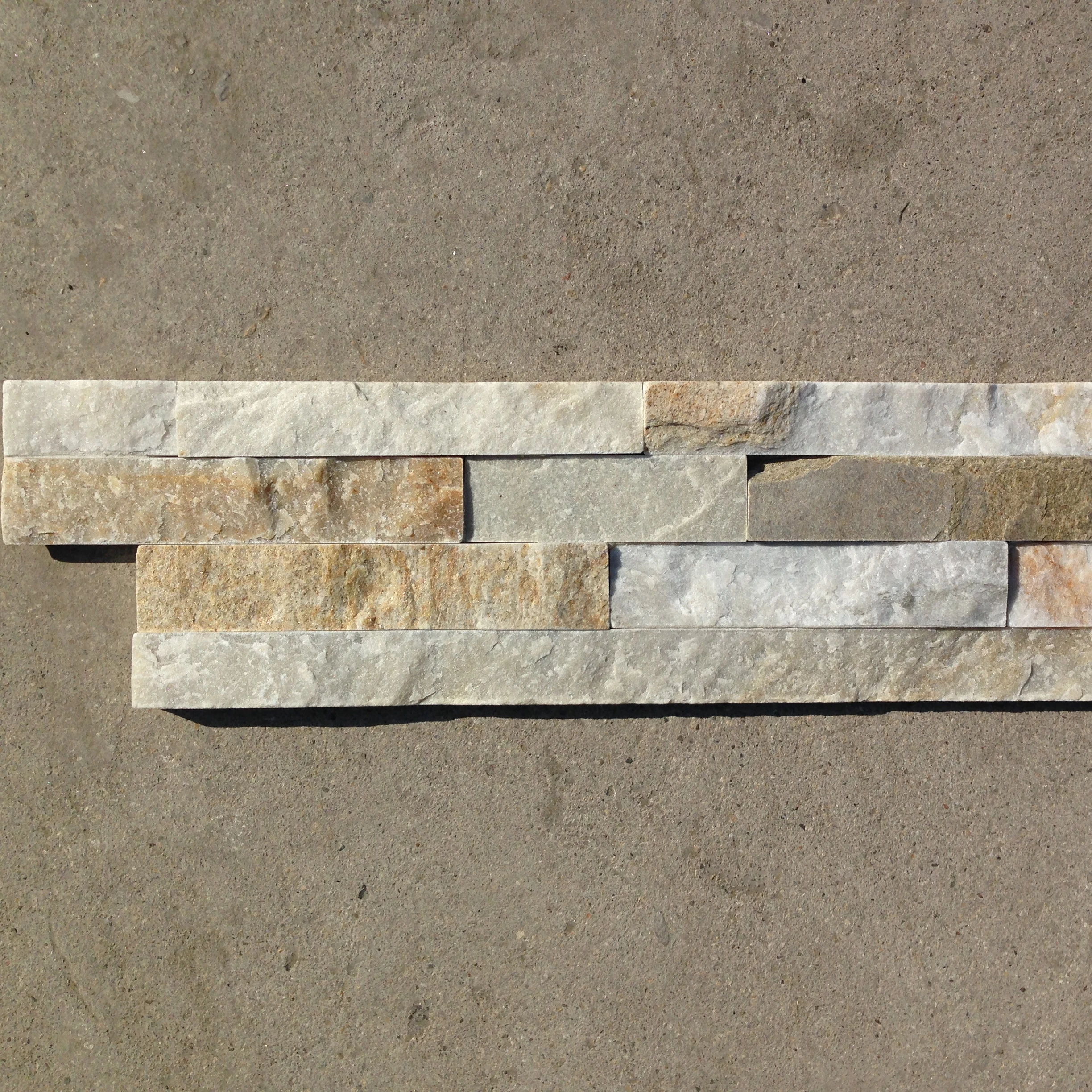 Yellow Quartzite Wall Cladding Stone for Bluding for Rattan Decorative Outdoor Stone Wall Tiles