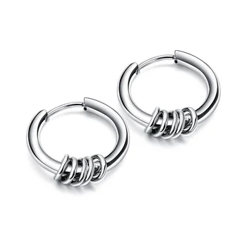 Wholesale Simple Circle Jewelry 925 Sterling Silver Earrings