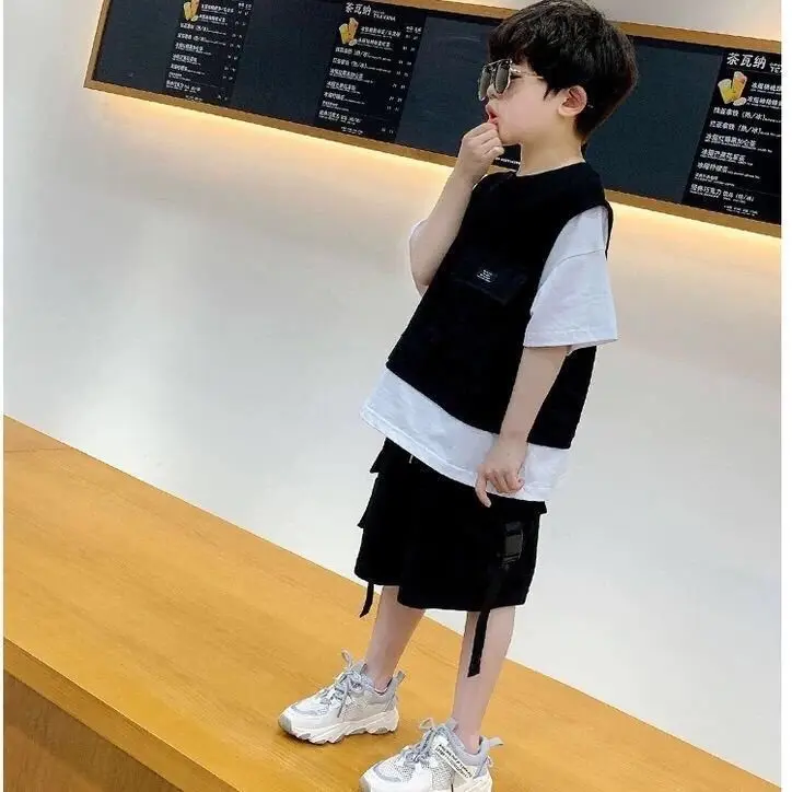 Children's Clothes 2024 Boy Summer Clothes Big Boy Short Sleeve Tshirt