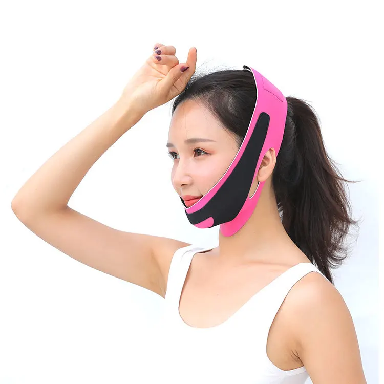 Elastic Face Slimming Bandage V Line Face Shaper Women Chin Cheek Lift Up  Belt