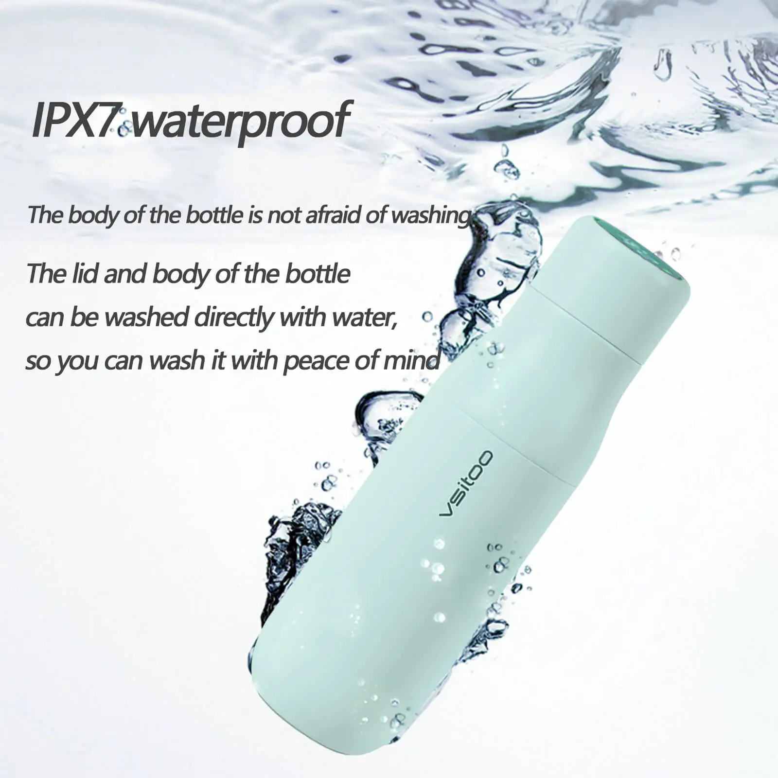 Battery Power Water Self Cleaning Heating Mug Temperature Display Drinking Reminder Smart Thermos Purify Smart Water Bottle