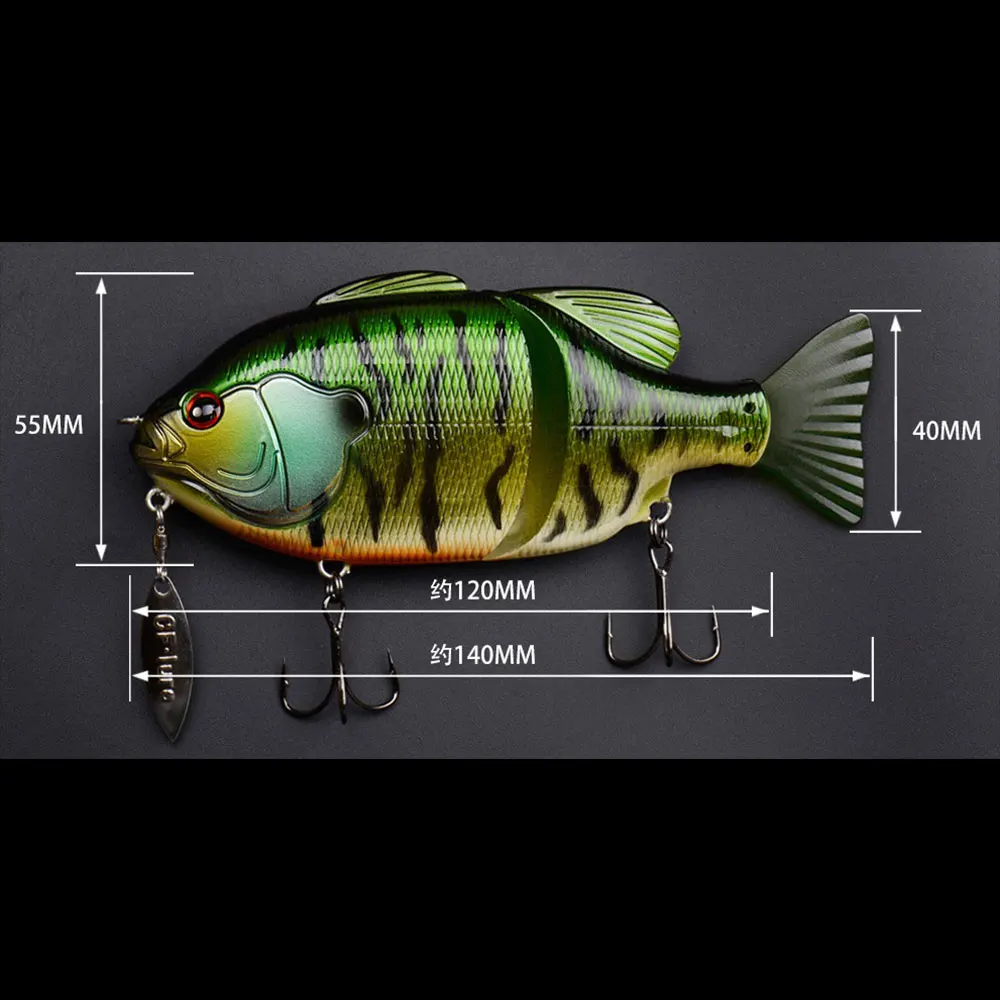 Lures Fishing Swimbait 50g 75g 2 Section Glide Baits Artificial Lure