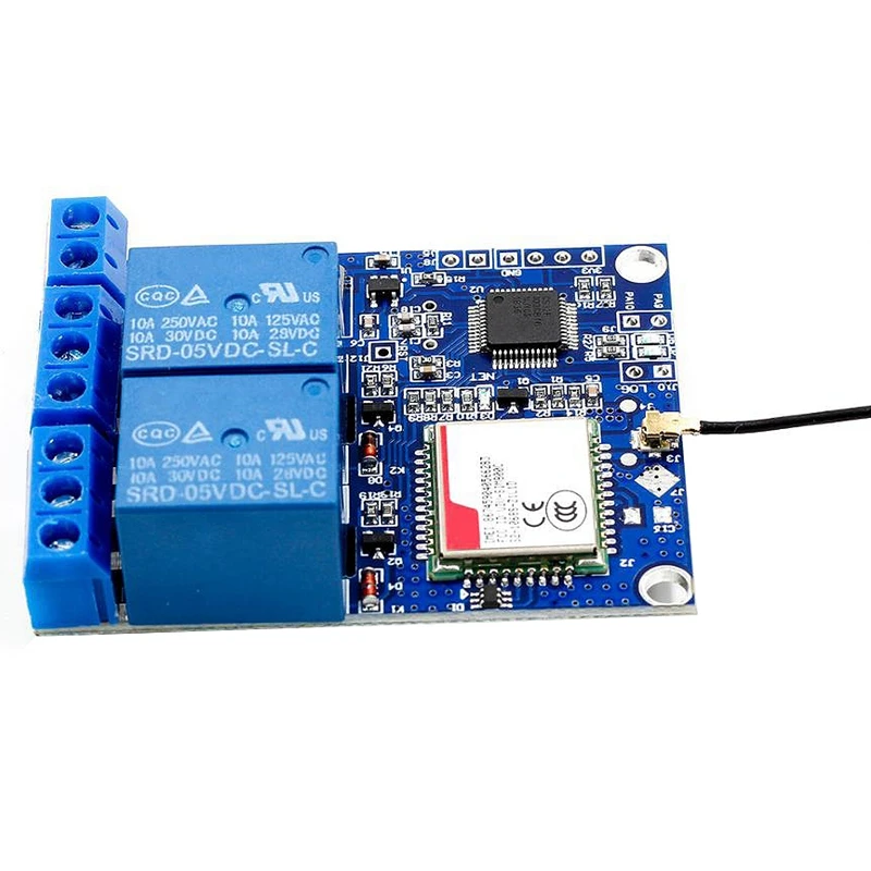 Sms Gsm Remote Control Switch Sim800C Stm32F103C8T6 2 Channel Relay Module for Oxygen Pump