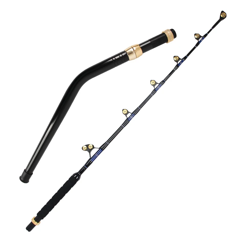 Hot Sale 6Ft Big Game Fishing Rod for Saltwater Shark & Tuna Durable Fiberglass Trolling Rod for Ocean & Deep Sea Fishing Hot Sale 6Ft Big Game Fishing Rod for Saltwater Shark & Tuna Durable Fiberglass Trolling Rod for Ocean & Deep Sea Fishing