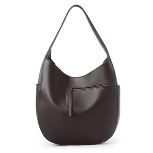 Wholesale Custom 2026 Women's Retro Genuine Leather Waterproof Shoulder Bag Luxury Large Capacity Handbag Cowhide Tote Guangzhou