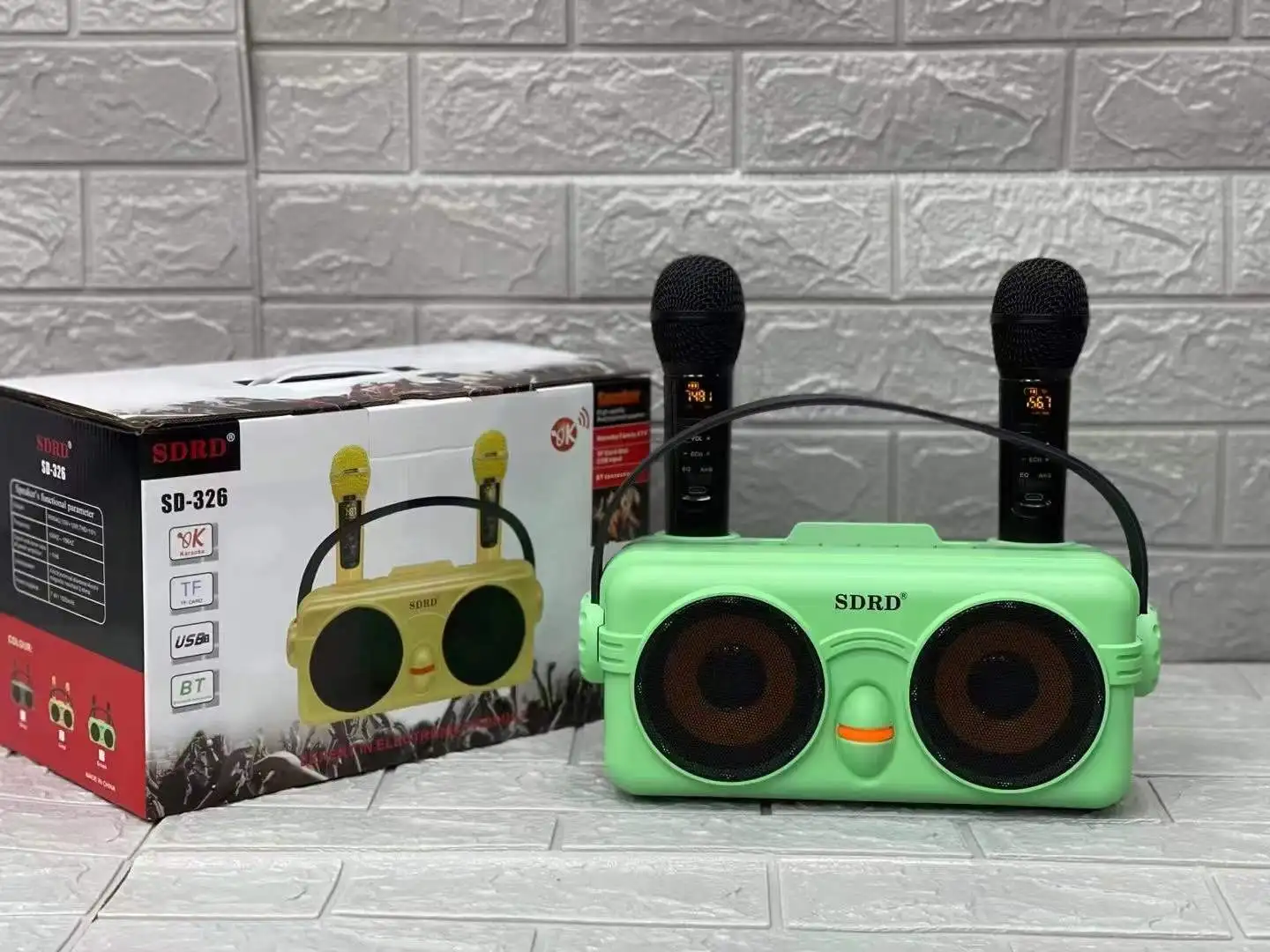 SD-326ワイヤレスBluetoothカラオケスピーカーカラオケマイク