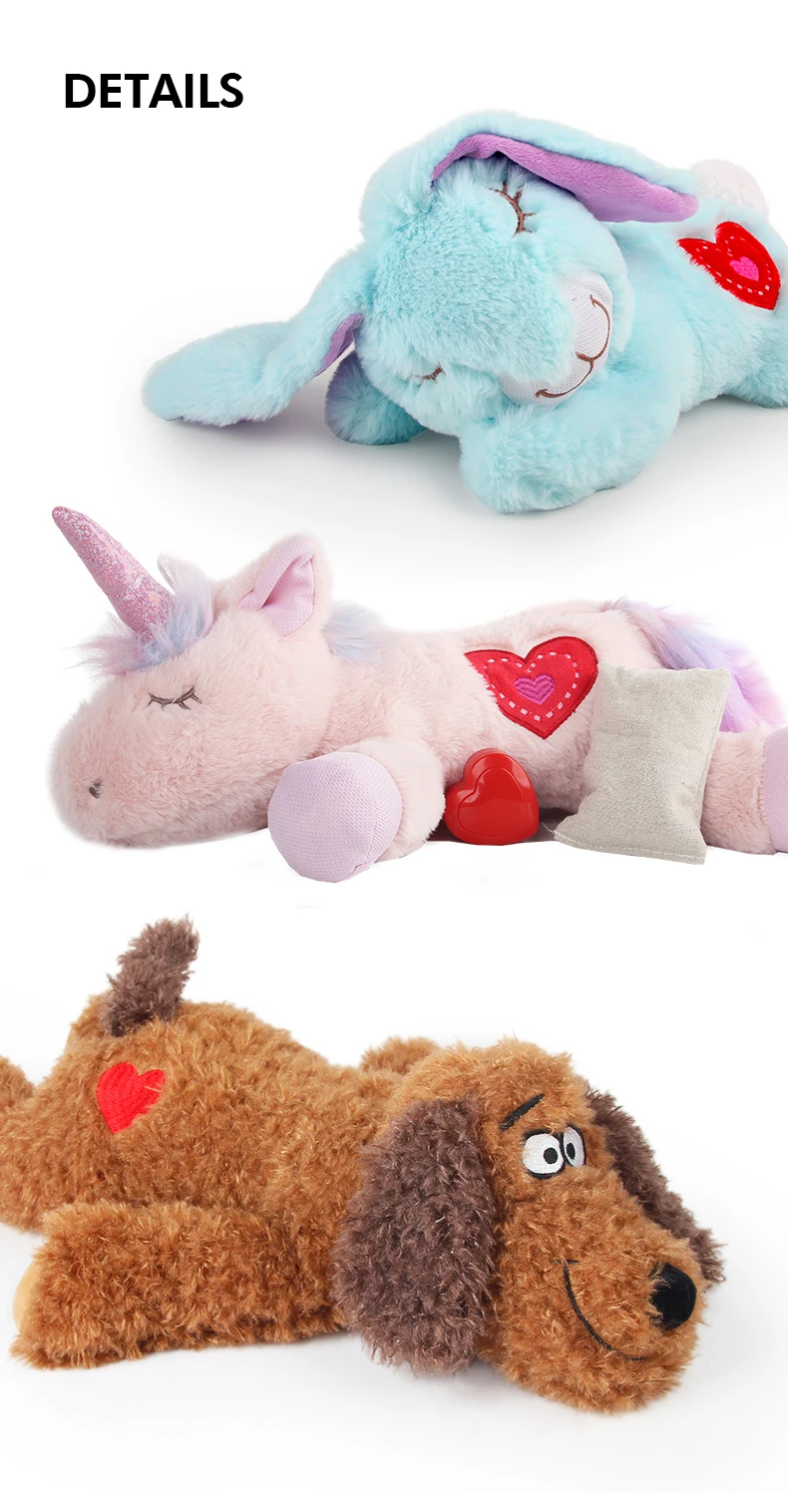 All For Paws Wholesales Interactive Dog Plush Toy Pet Heart Beat Toy