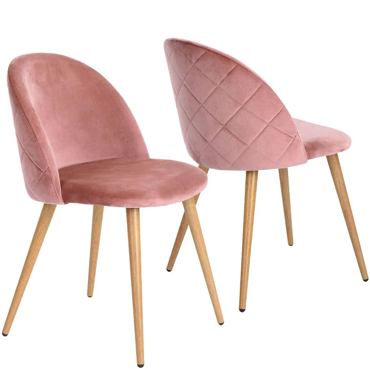розовый стул с золотыми ножками