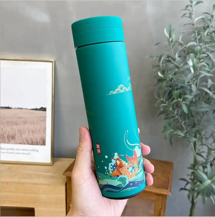500ml Chinese Style 304 Stainless Steel Vacuum Flask
