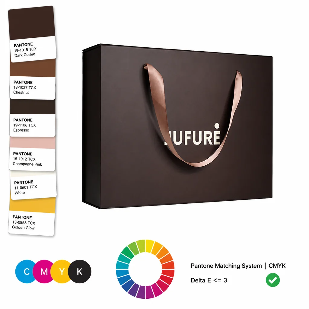 Custom Magnetic Folding Box with Ribbon Handle for Apparel Brand Packaging Gift Box