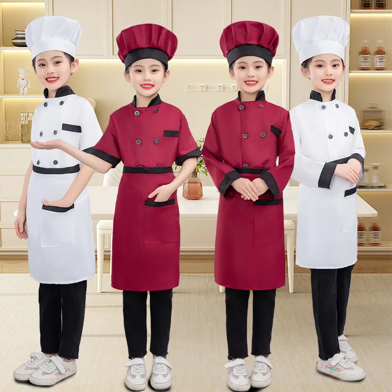 Kids Chef Jacket And Hat Costume – 100% Cotton Halloween Or Cosplay Outfit For Children