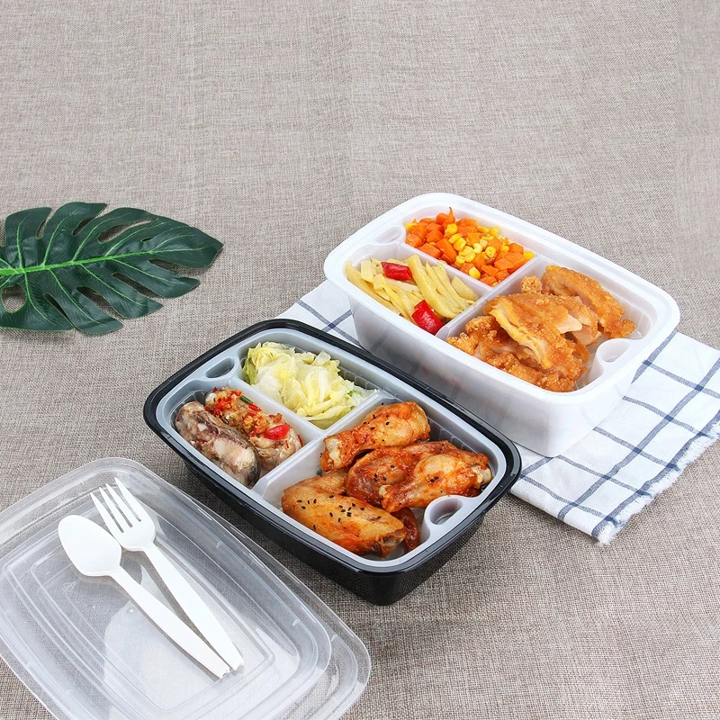 1500ml Rectangular Takeaway Plastic Containers Chicken Lobster Food Boxes Takeaway Packaging  with Lid