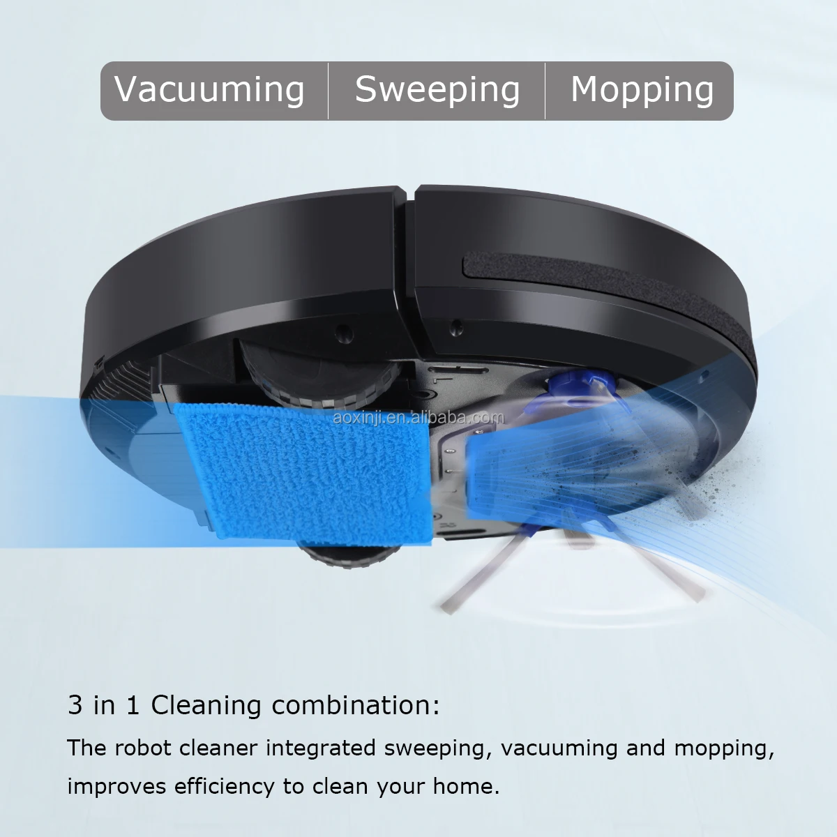 Smart Robot Vacuum Cleaner Vacuuming Sweeper Cleaning Robo 2600mah Hotel Home Office Robotic Maid Sweeping Robot Cleaner