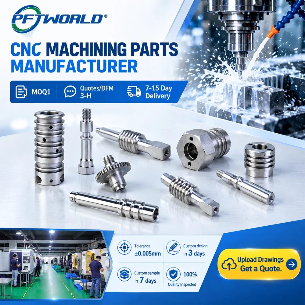 Individuelle CNC-gefräste Metallwellenteile: Präzisions-Schraubenwelle, Schneckenradwelle für Getriebe und Roboter
