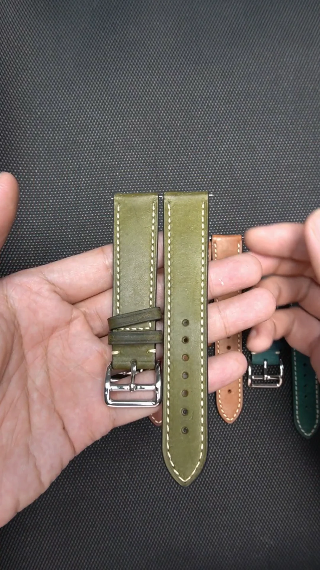 Italian Pueblo Leather Watch Straps Suitable For Watches Quick Release