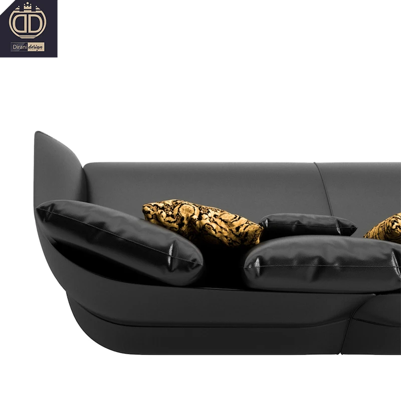 Princess Girl Pink Modern Modular Chaise Lounge Suite Sofa Set Living Room Apartment Furniture High End Luxury Genuine Leather