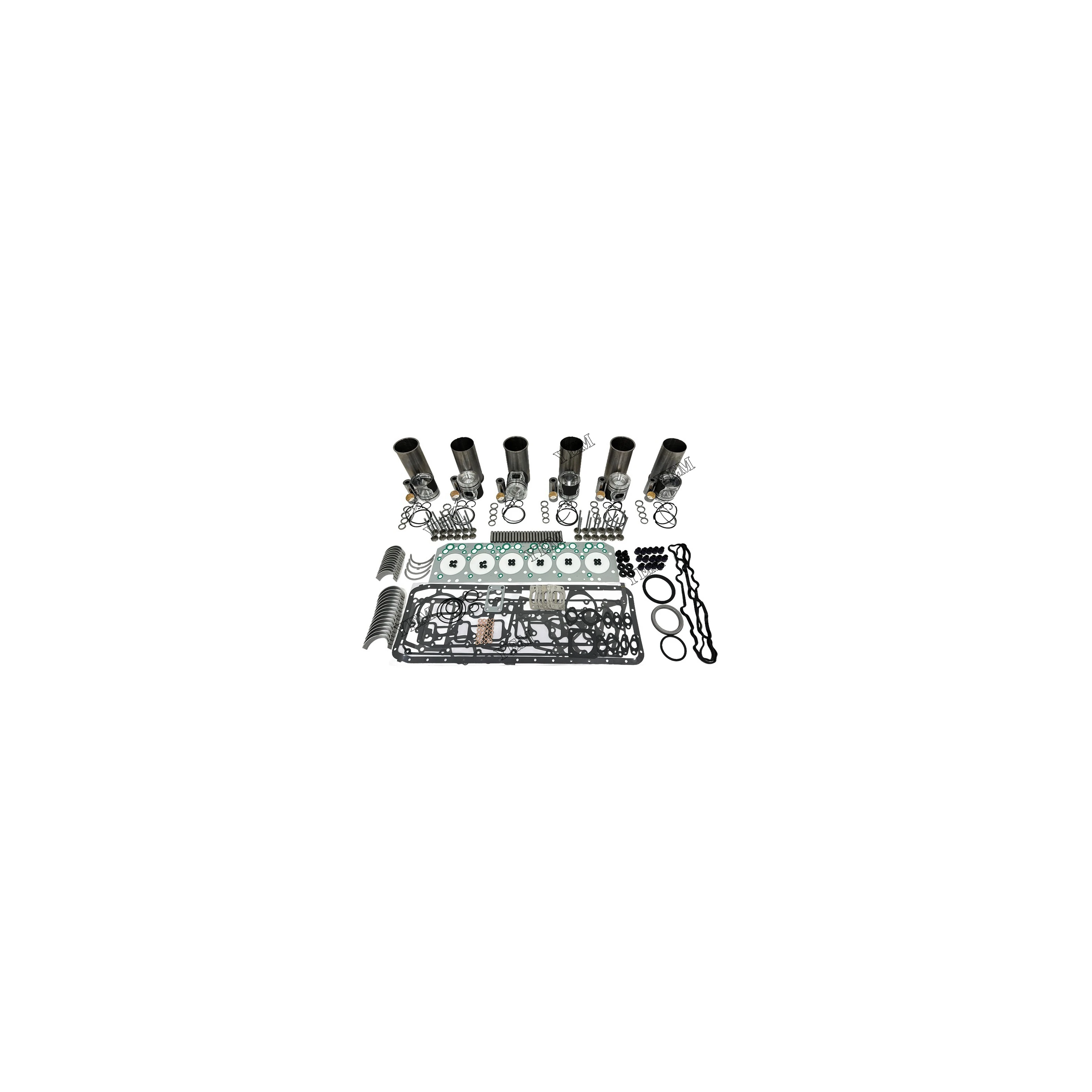 DL06 Rebuild Overhaul Repair Kit With Valves Bearing Cylinder Liner Piston Rings Full Gasket Kit for Doosan / for Develon