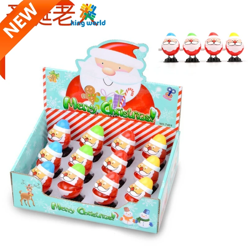 2025 Cheap Wholesale Christmas Wind up Toys Children Plastic Santa Snowman Deer Tree Winding for Gifts