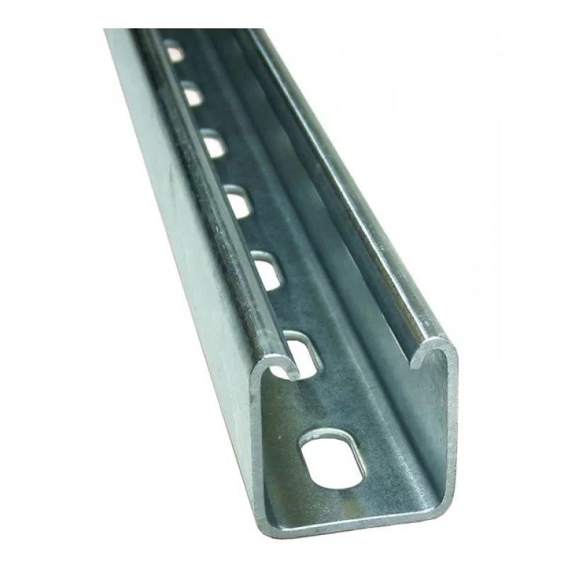 SS304 ss u channel metal slot brackets steel strut channel slotted c channel