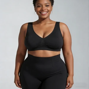 Women Seamless Wireless Bra Comfortable No-Trace Sports Vest Shockproof Padded Shapewear Top Soft Stretch Fitness Bralette