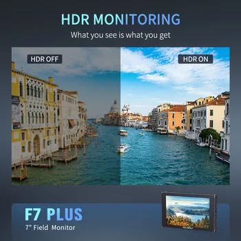 FEELWORLD F7 PLUS DSLR Camera Field Monitor, 7 Inch IPS Touch Screen, DC 8V Output for Camera, ODM/OEM Supported detail image